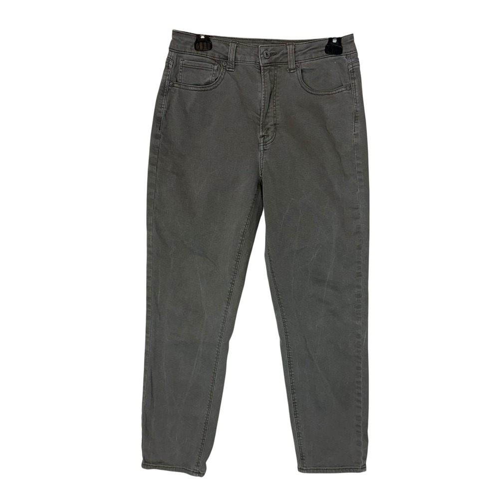American Eagle Outfitters Jeans Womens 6‎ Charcoal Straight Mid Rise Stretch